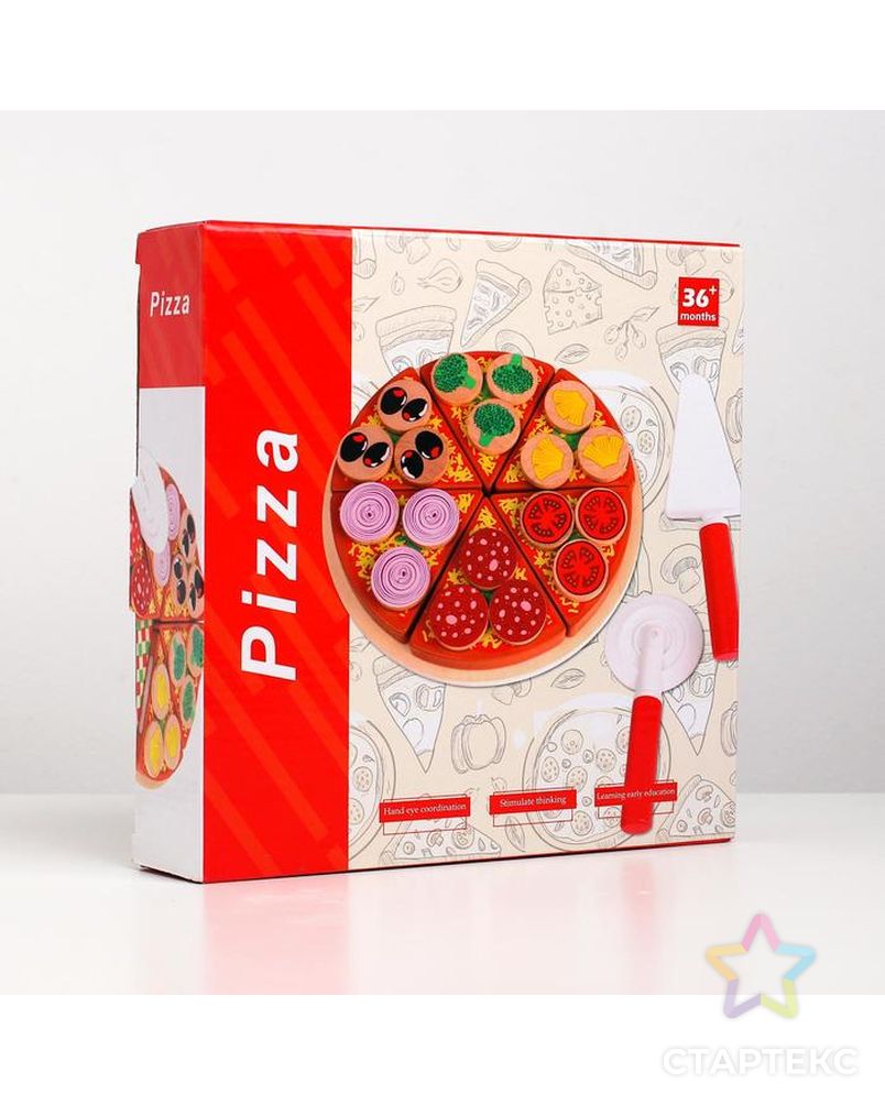 Игровой набор "Пицца" 21,5х21,5х5,2 см арт. СМЛ-123805-1-СМЛ0005193453 4