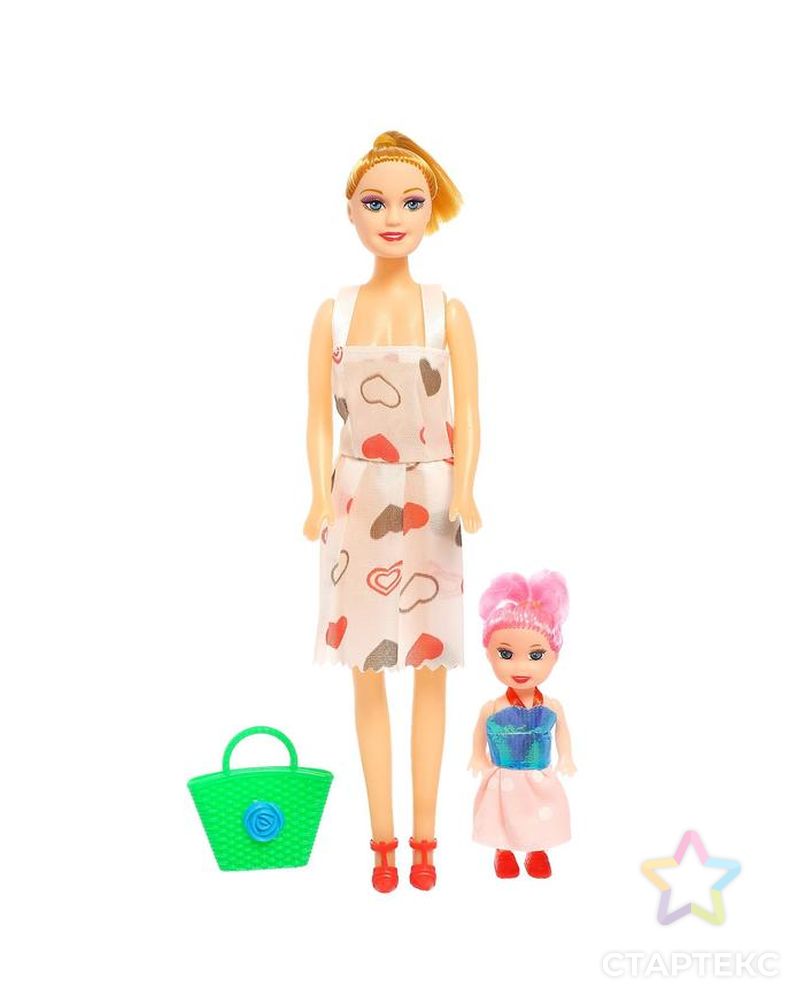 Кукла модель "Оля" с дочкой, с аксессуарами, МИКС арт. СМЛ-138828-1-СМЛ0005194147 1