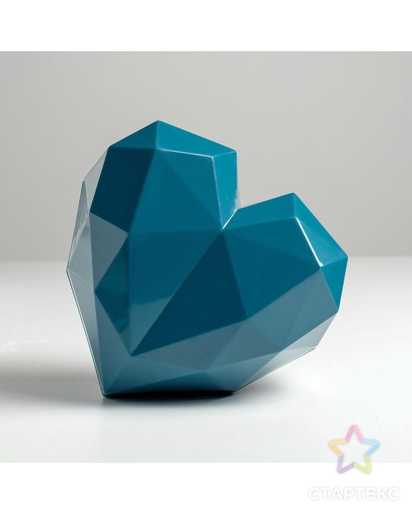 Подарочная коробка «Синее сердце», 18 × 18 × 12.5 см арт. СМЛ-105431-1-СМЛ0005195140 1