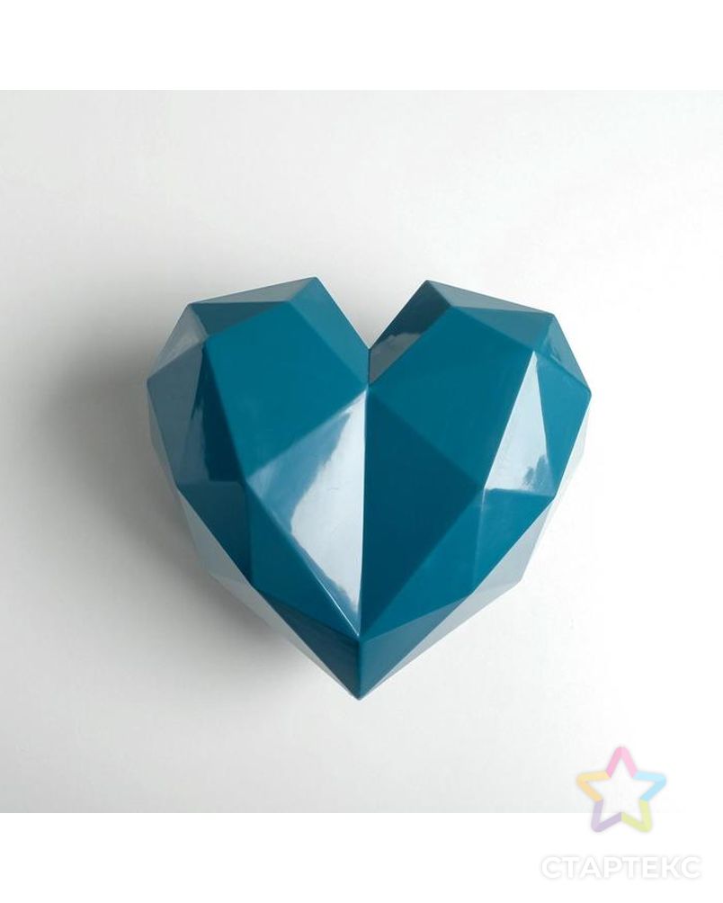 Подарочная коробка «Синее сердце», 18 × 18 × 12.5 см арт. СМЛ-105431-1-СМЛ0005195140 2