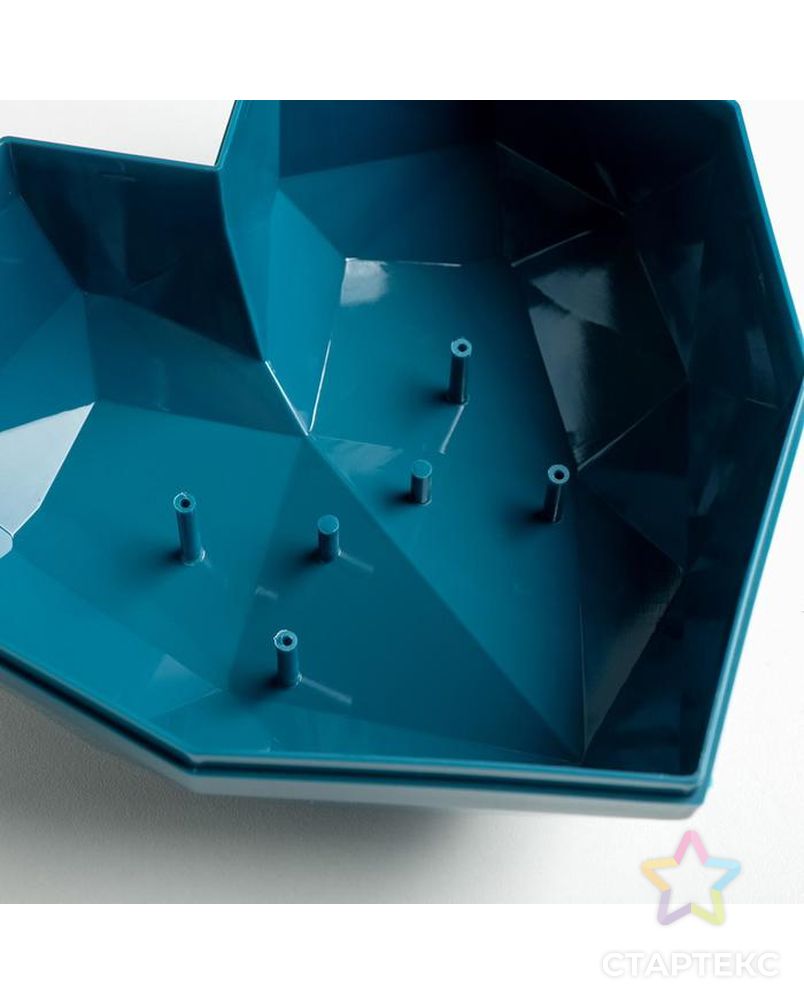 Подарочная коробка «Синее сердце», 18 × 18 × 12.5 см арт. СМЛ-105431-1-СМЛ0005195140 5