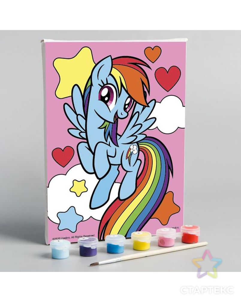 Картина по номерам «Радуга Дэш», My Little Pony, 21 х 15 см арт. СМЛ-208136-1-СМЛ0005199070 1