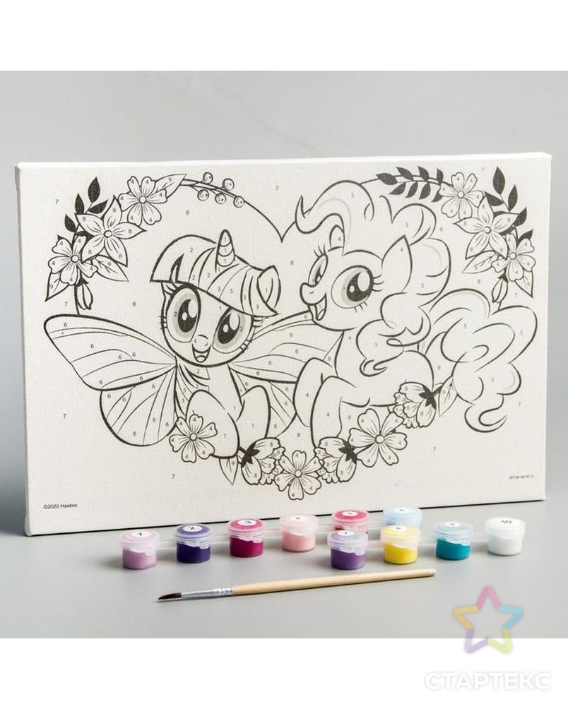 Картина по номерам «Сердце», My Little Pony, 20 х 30 см арт. СМЛ-208138-1-СМЛ0005199072 2