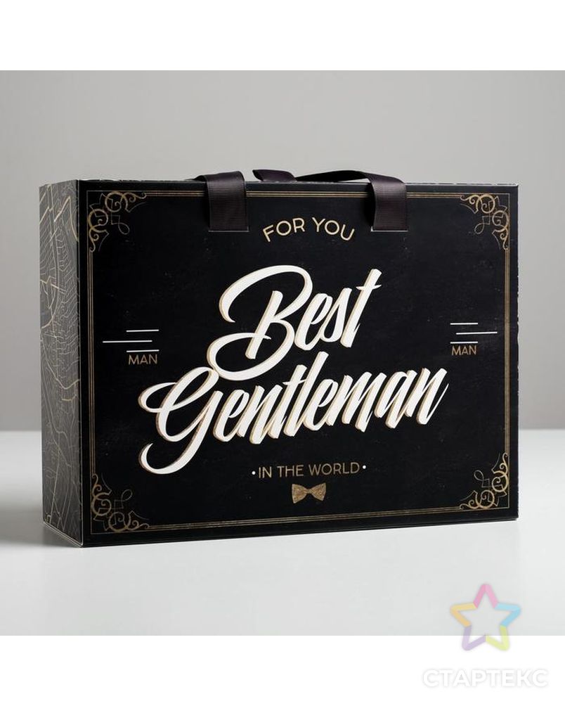 Коробка подарочная «Джентельмен», 22 × 15 × 8 см арт. СМЛ-117865-3-СМЛ0005205151 1