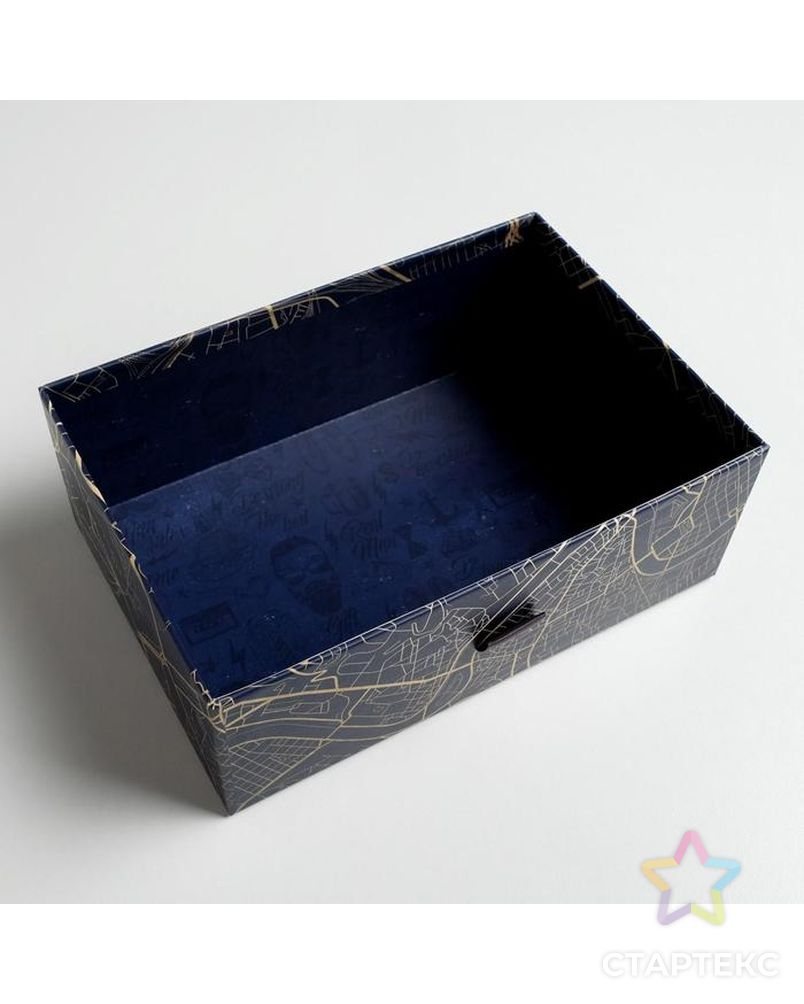 Коробка подарочная «Джентельмен», 22 × 15 × 8 см арт. СМЛ-117865-1-СМЛ0005205152 5