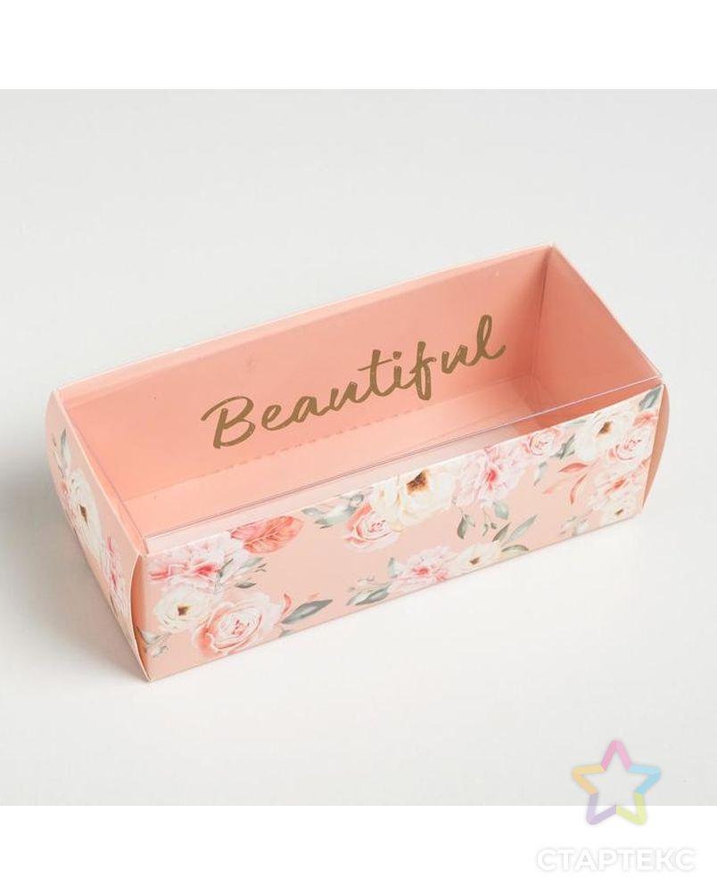 Коробка для сладостей Beautiful, 14,5 х 5 х 6 см арт. СМЛ-117004-1-СМЛ0005205215 1