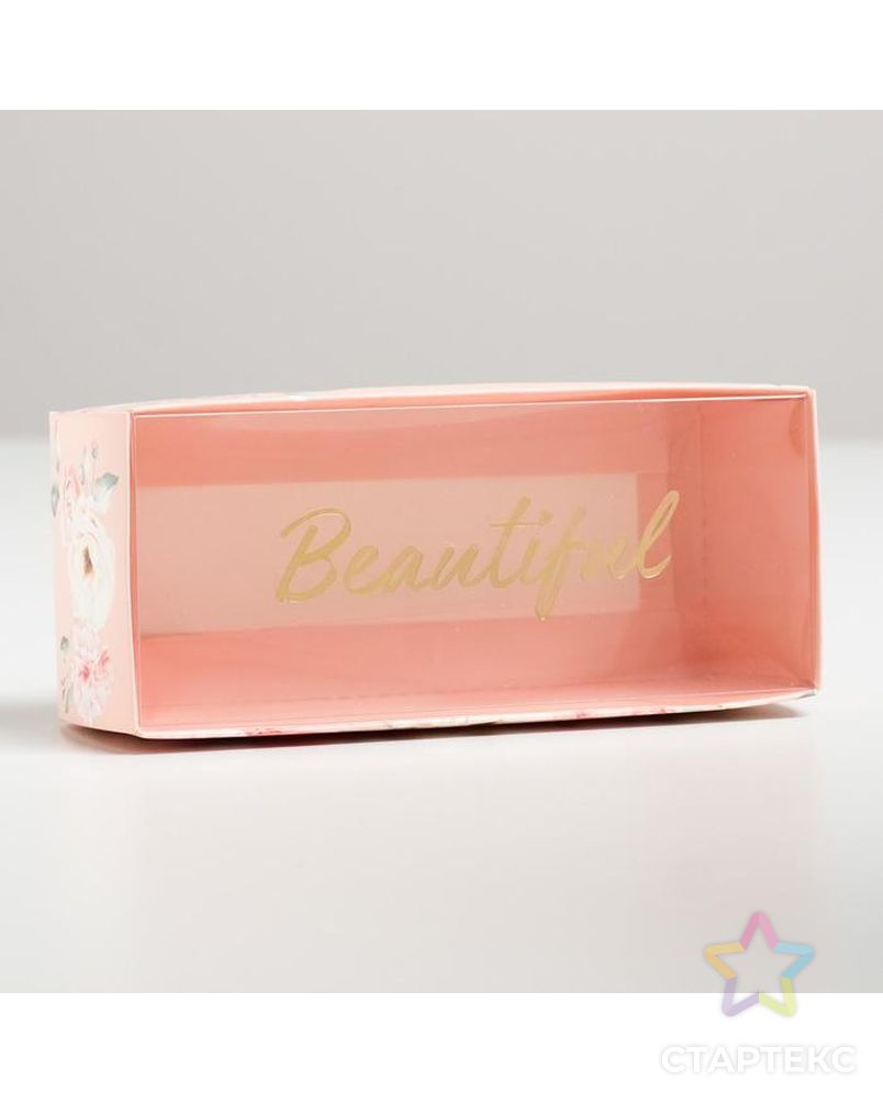 Коробка для сладостей Beautiful, 14,5 х 5 х 6 см арт. СМЛ-117004-1-СМЛ0005205215