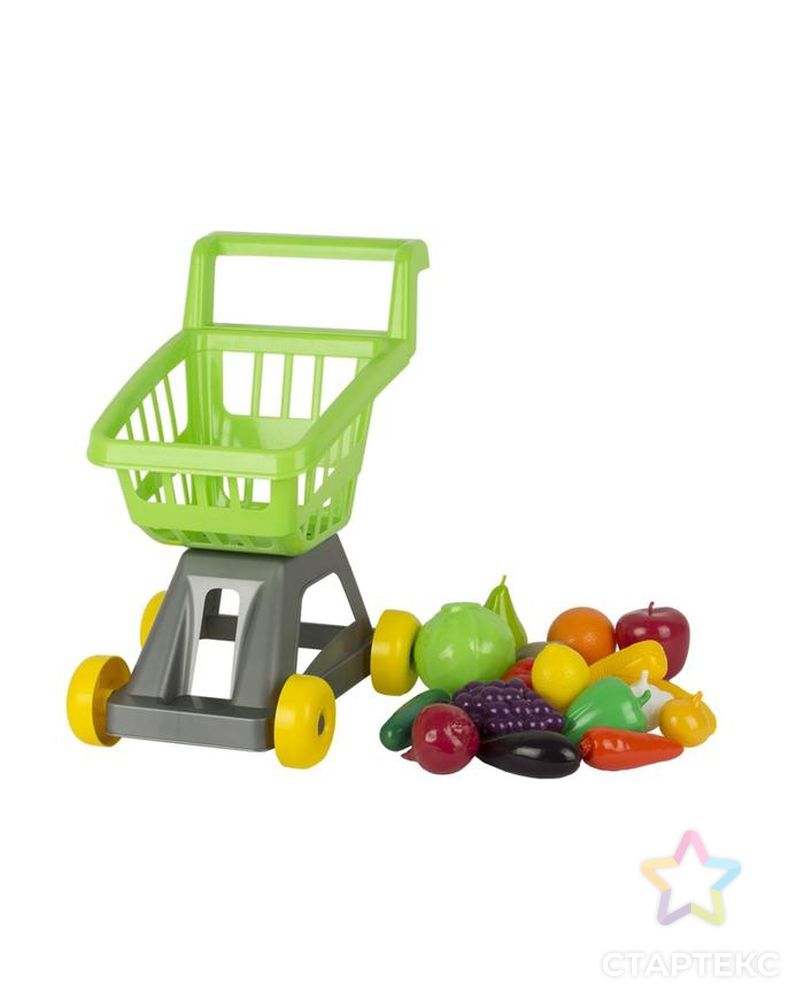 Тележка для супермаркета с фруктами и овощами арт. СМЛ-89007-1-СМЛ0005205865 1