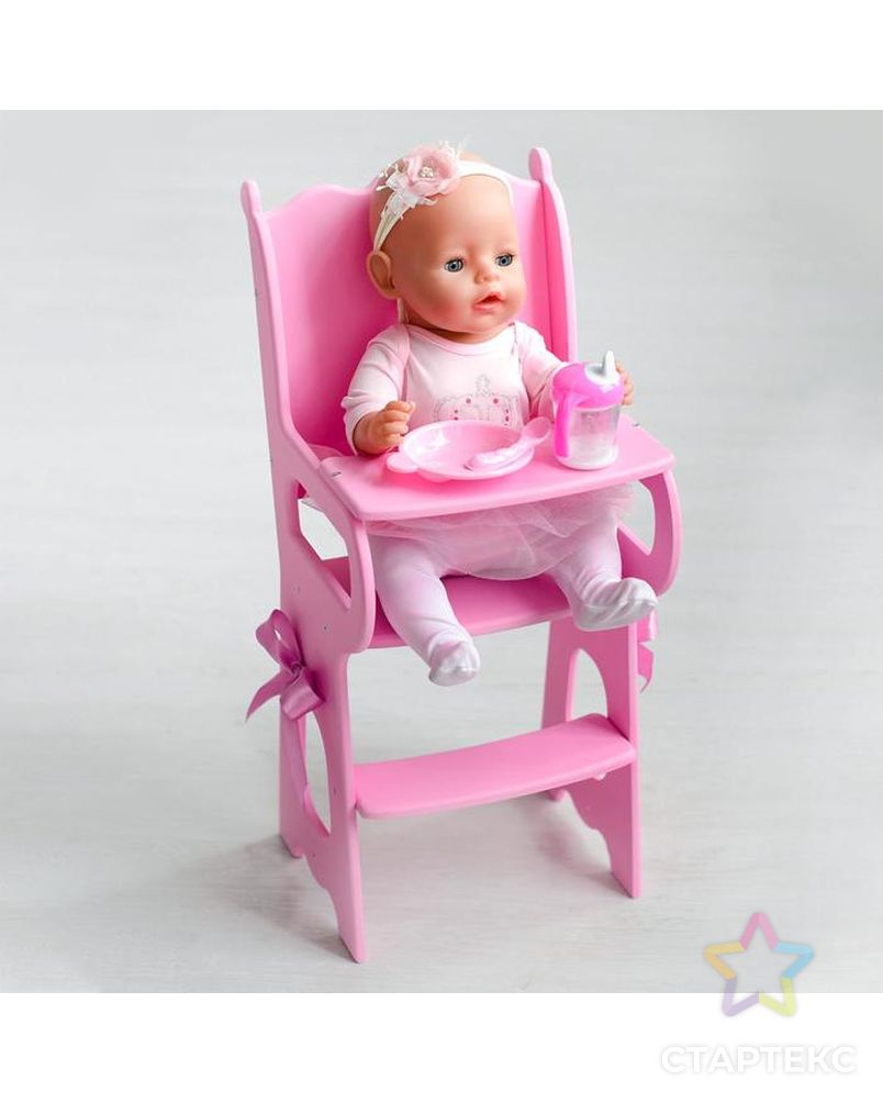 Игрушка детская: столик для кормления с мягким сидением, коллекция «Diamond princess» розовый арт. СМЛ-90919-1-СМЛ0005216847 2