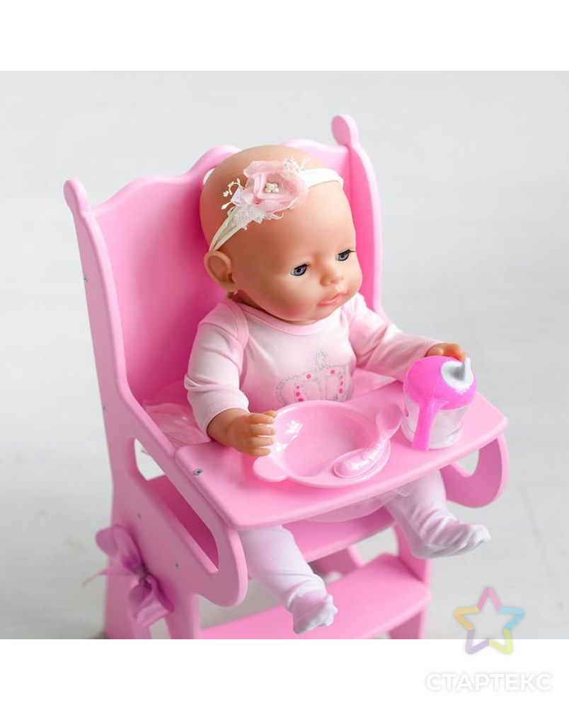 Игрушка детская: столик для кормления с мягким сидением, коллекция «Diamond princess» розовый арт. СМЛ-90919-1-СМЛ0005216847 3