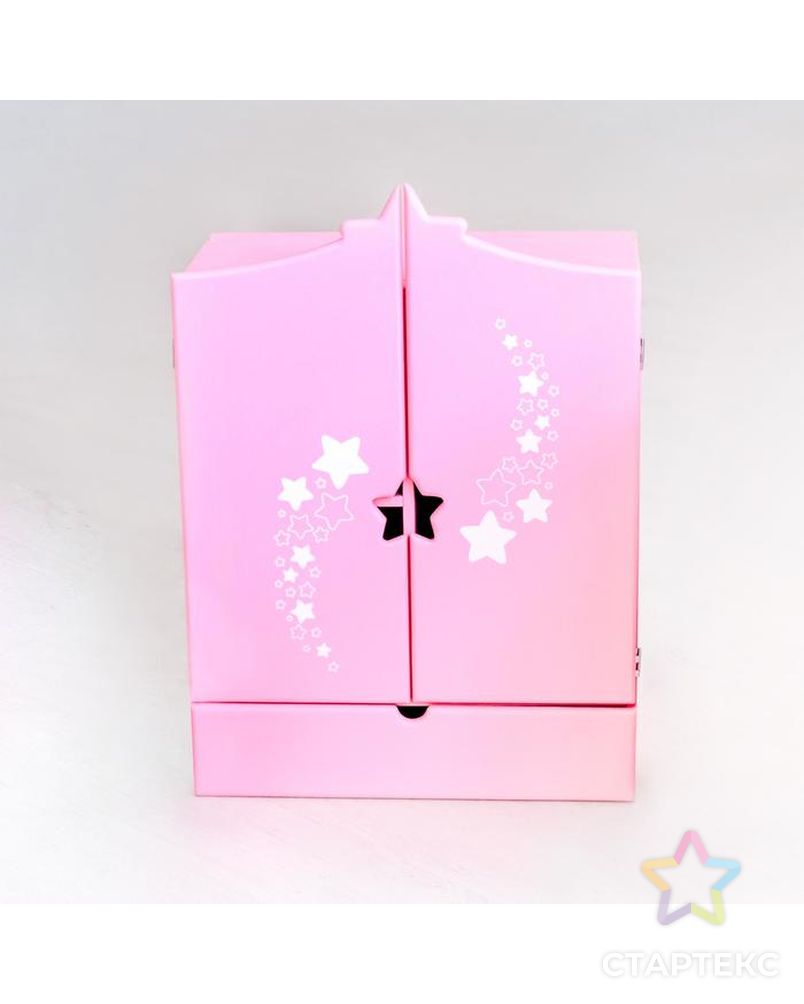 Игрушка детская: шкаф с дизайнерским звёздным принтом, коллекция «Diamond star» розовый арт. СМЛ-115196-1-СМЛ0005216852 2