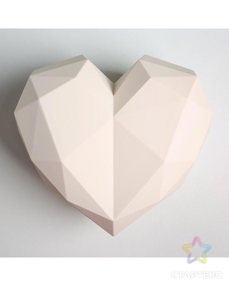 Подарочная коробка «Белое сердце» матовая, 25 × 25 × 18 см арт. СМЛ-125031-1-СМЛ0005218382 2