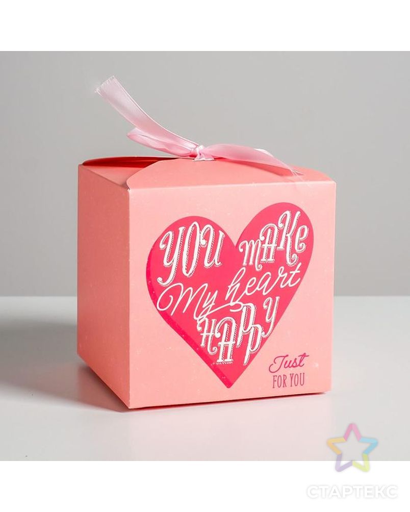 Коробка складная «С любовью», 16 × 23 × 7.5 см арт. СМЛ-112744-2-СМЛ0005218398 1
