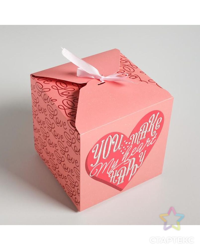 Коробка складная «С любовью», 16 × 23 × 7.5 см арт. СМЛ-112744-3-СМЛ0005218409 3