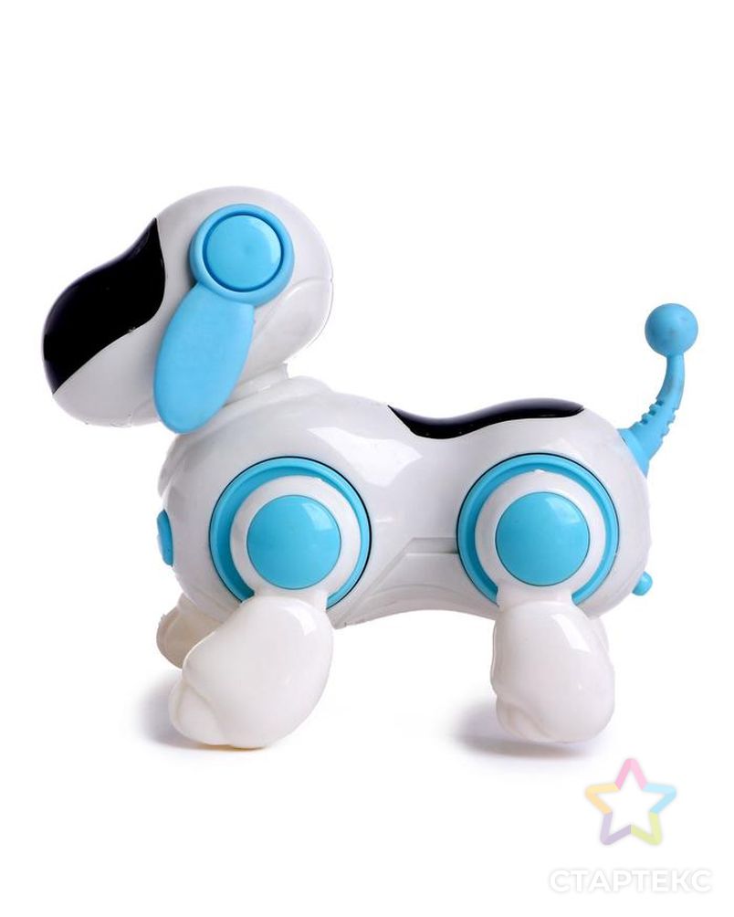 Собачка-робот «Умный Тобби», ходит, поёт, работает от батареек, цвет голубой арт. СМЛ-129239-1-СМЛ0005220358 2