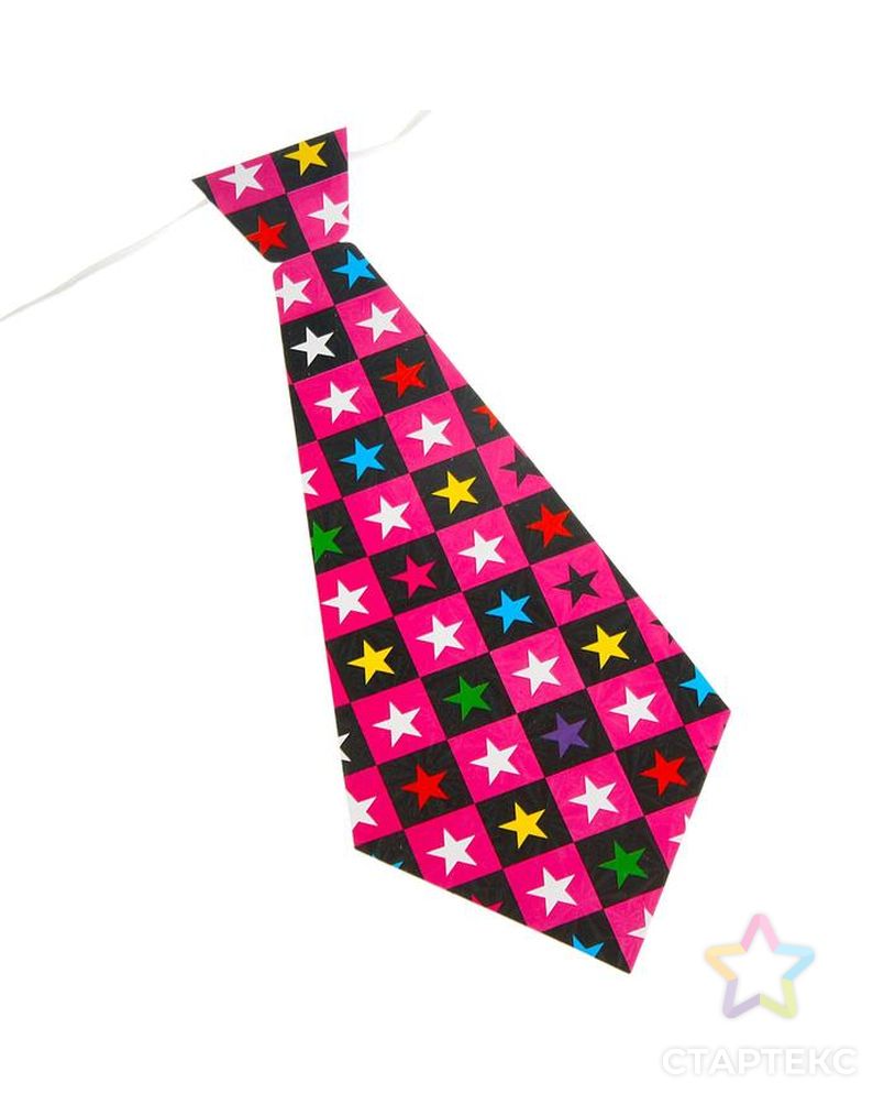 Карнавальный галстук «Звёзды», набор 6 шт., виды МИКС арт. СМЛ-90817-1-СМЛ0005220413 1