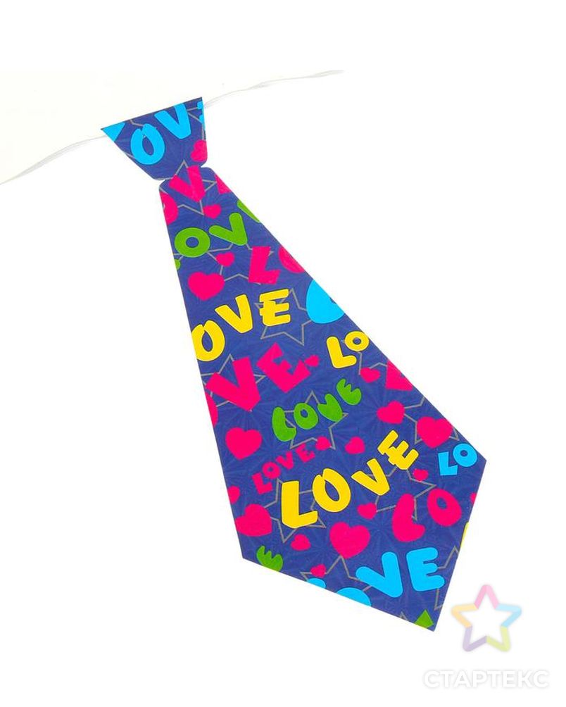 Карнавальный галстук «Сердца», набор 6 шт., виды МИКС арт. СМЛ-90818-1-СМЛ0005220414 1