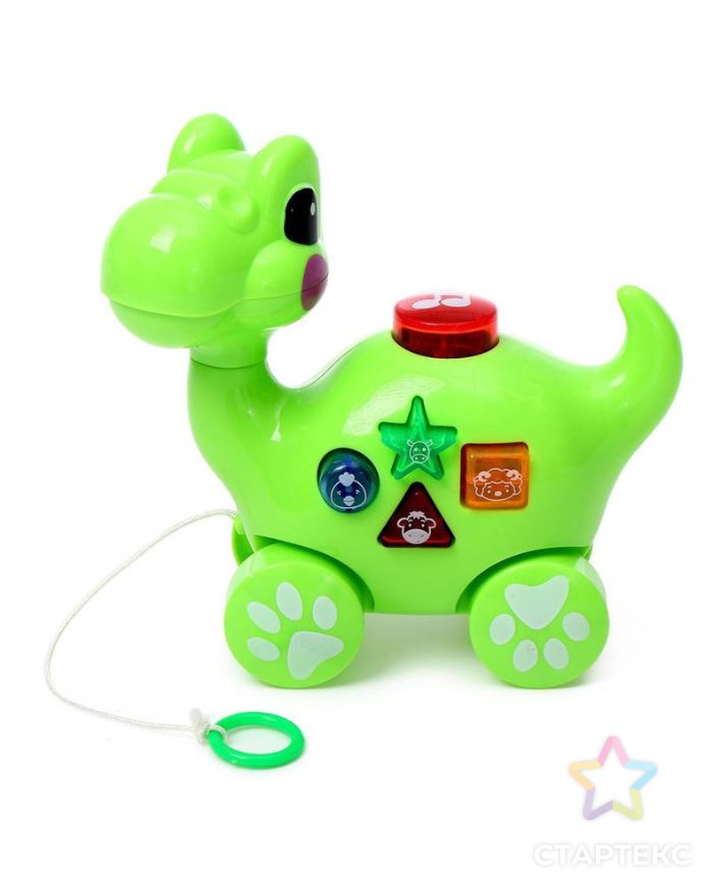 ZABIAKA Музыкальная игрушка "Маленький динозаврик", цвета МИКС звук, свет, цвет микс арт. СМЛ-139834-1-СМЛ0005221837 2