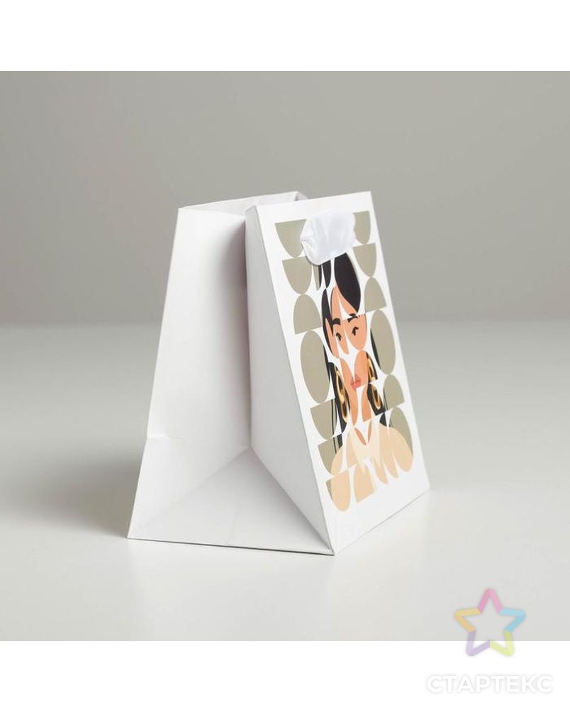 Пакет ламинированный квадратный Girl, 14 × 14 × 9 см арт. СМЛ-123466-1-СМЛ0005226224 3