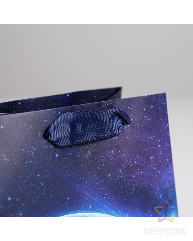Пакет ламинированный квадратный «Космос», 14 × 14 × 9 см арт. СМЛ-123473-1-СМЛ0005226231 3