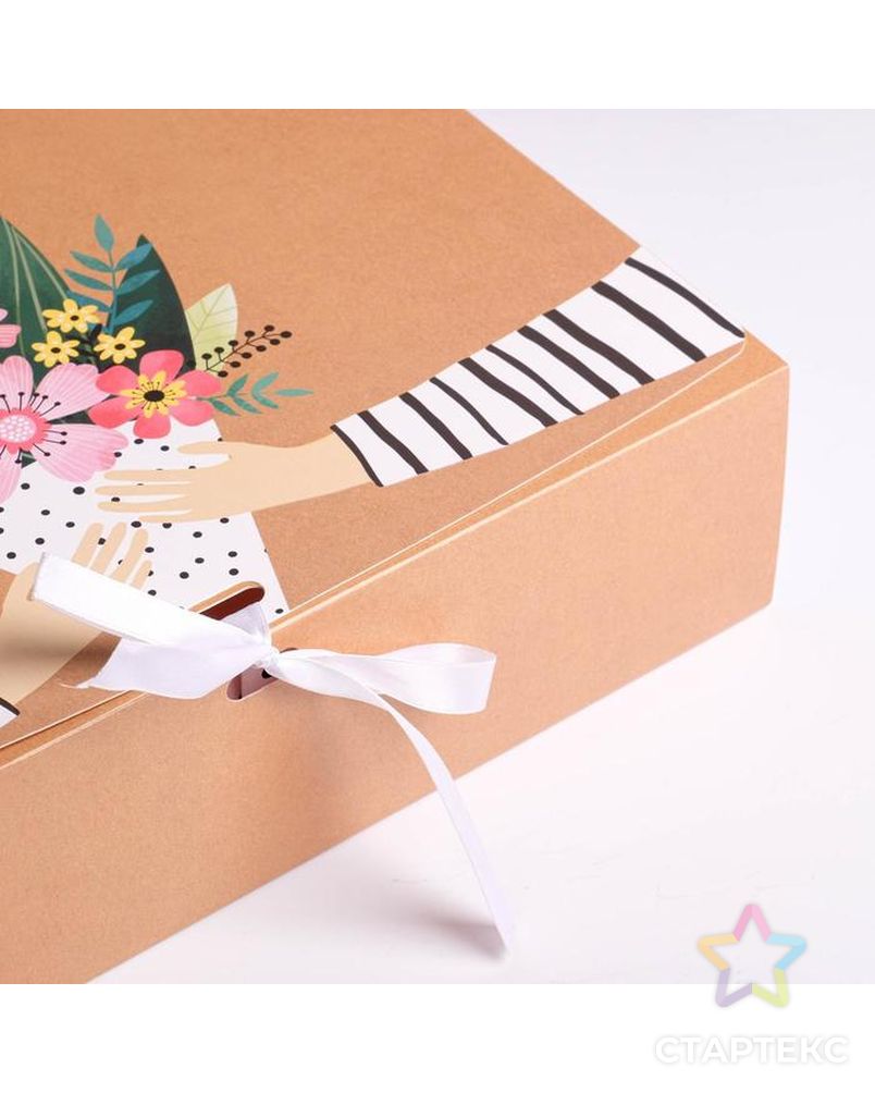 Коробка складная подарочная «Любимой маме», 31 × 24,5 × 9 см арт. СМЛ-117777-1-СМЛ0005231305 3