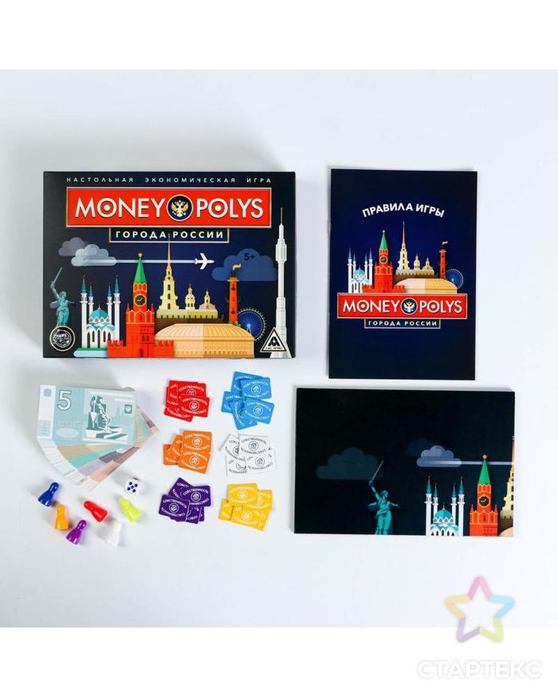 Экономическая игра «MONEY POLYS. Города России», 5+ арт. СМЛ-130245-1-СМЛ0005231523