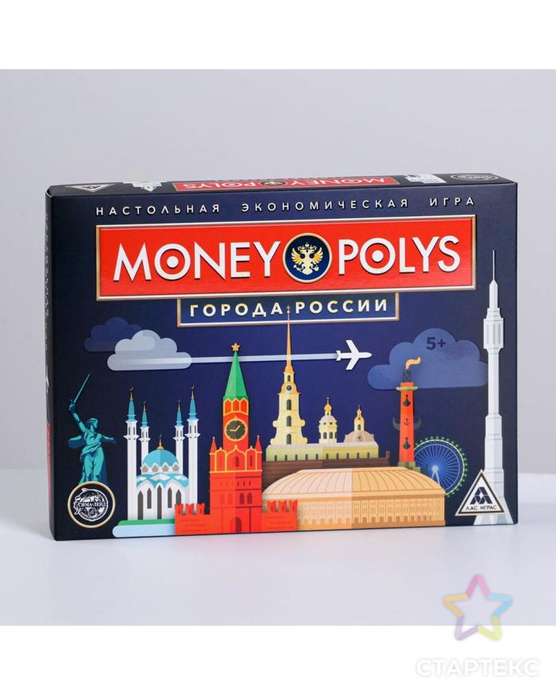 Экономическая игра «MONEY POLYS. Города России», 5+ арт. СМЛ-130245-1-СМЛ0005231523