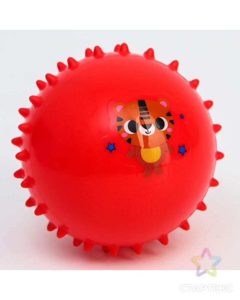 Развивающий массажный мячик «Тигра», цвет МИКС арт. СМЛ-145938-1-СМЛ0005239078 4