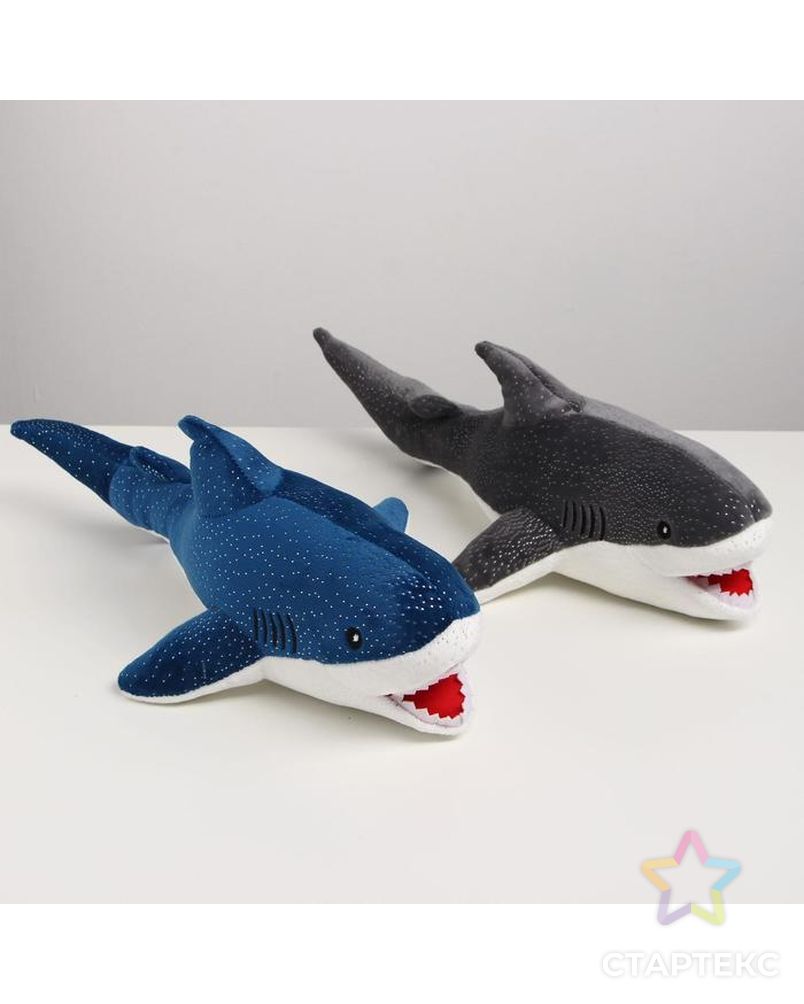 Мягкая игрушка "Акула" 36 см, цвет МИКС арт. СМЛ-125216-1-СМЛ0005241912 3