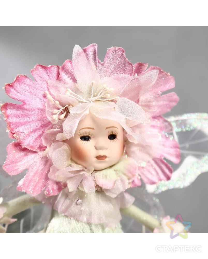 Кукла коллекционная керамика "Малышка-цветочек, сиренево-зелёный наряд" 30 см арт. СМЛ-137584-1-СМЛ0005243405 5