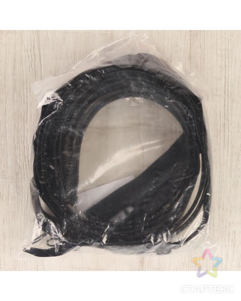 Молния «Спираль», водонепроницаемая, №7, разъёмная, 90 см, цвет чёрный арт. СМЛ-208220-4-СМЛ0005243503