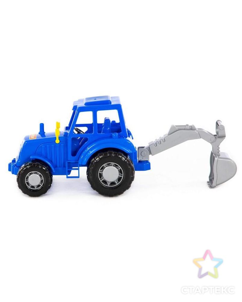 Трактор с лопатой, цвет синий (в сеточке) арт. СМЛ-91080-1-СМЛ0005244424 2