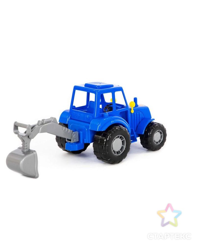 Трактор с лопатой, цвет синий (в сеточке) арт. СМЛ-91080-1-СМЛ0005244424 4
