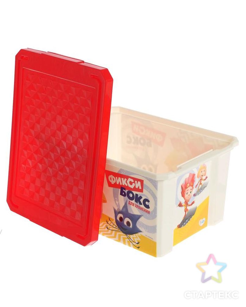 Детский ящик для хранения игрушек «Фиксики», 17 литров, цвет красный арт. СМЛ-90335-1-СМЛ0005244694 2