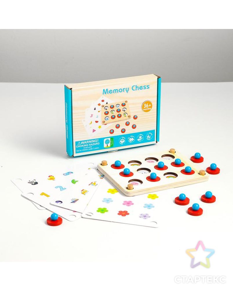 Детская развивающая игра «Мемори» 13,5х18,5х2,8 см арт. СМЛ-122257-1-СМЛ0005245007 1