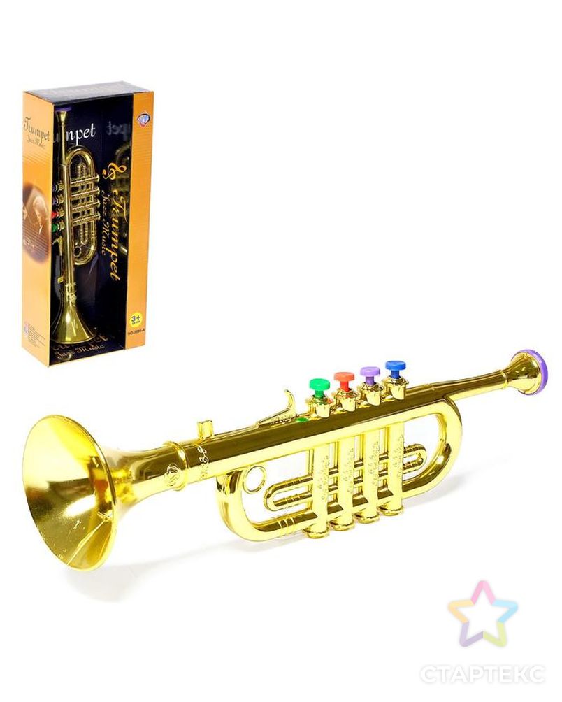 Игрушка музыкальная "Труба", цвета МИКС арт. СМЛ-134535-1-СМЛ0005246345 1
