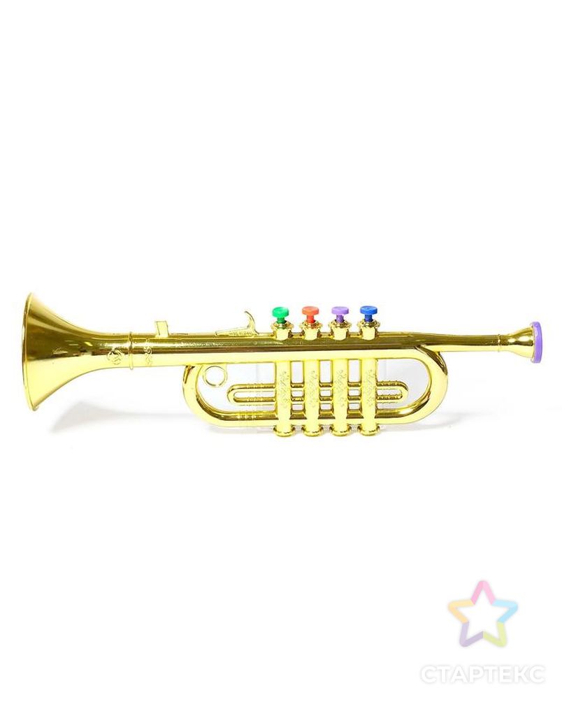 Игрушка музыкальная "Труба", цвета МИКС арт. СМЛ-134535-1-СМЛ0005246345 2