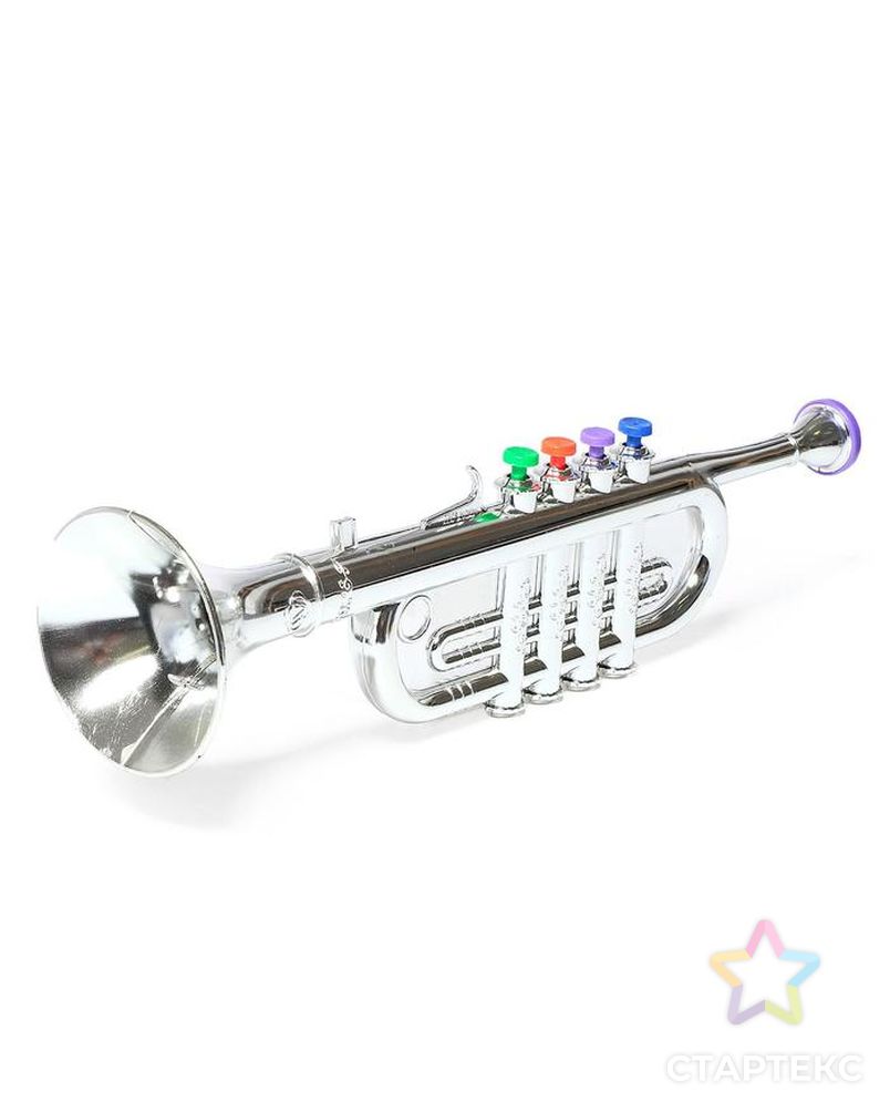 Игрушка музыкальная "Труба", цвета МИКС арт. СМЛ-134535-1-СМЛ0005246345 4