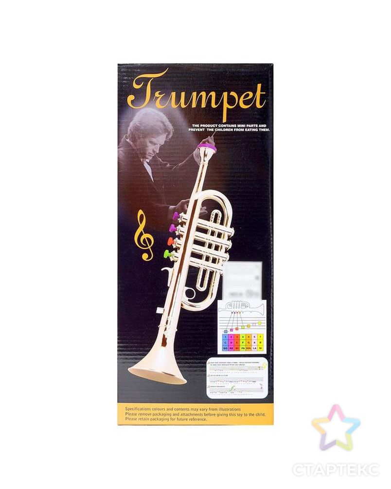 Игрушка музыкальная "Труба", цвета МИКС арт. СМЛ-134535-1-СМЛ0005246345 5