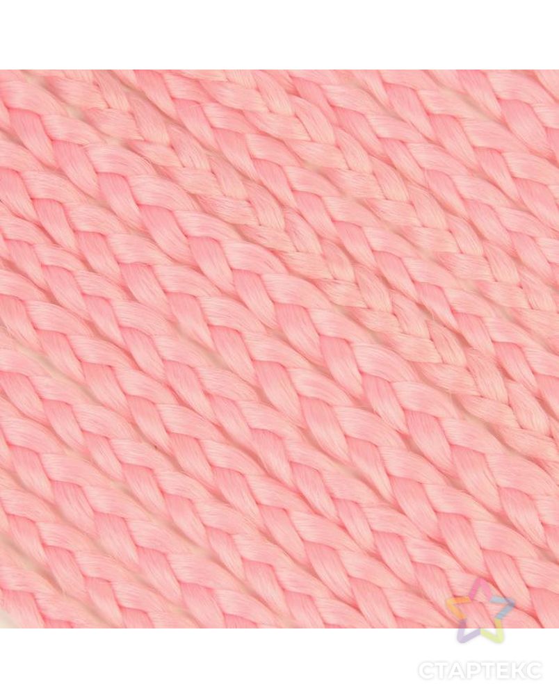 Афрокосы, 60 см, 15 прядей (CE), цвет светло-розовый арт. СМЛ-140308-1-СМЛ0005267887 2