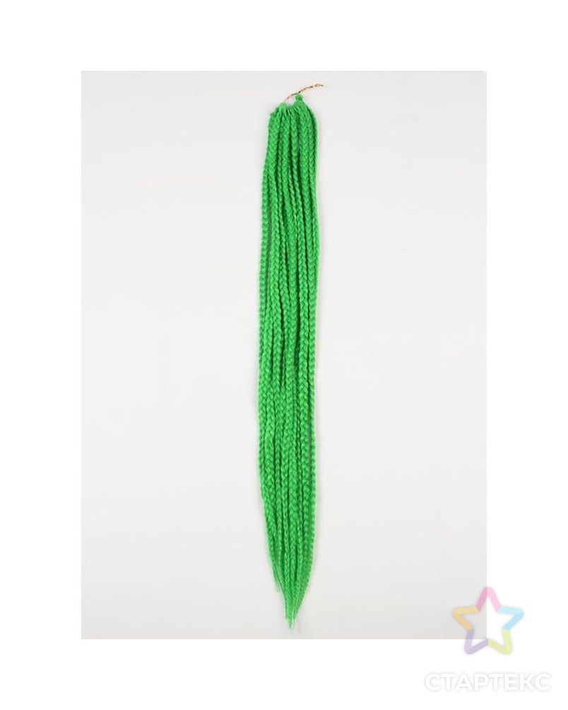 Афрокосы, 60 см, 15 прядей (CE), цвет зелёный арт. СМЛ-140309-1-СМЛ0005267888 1