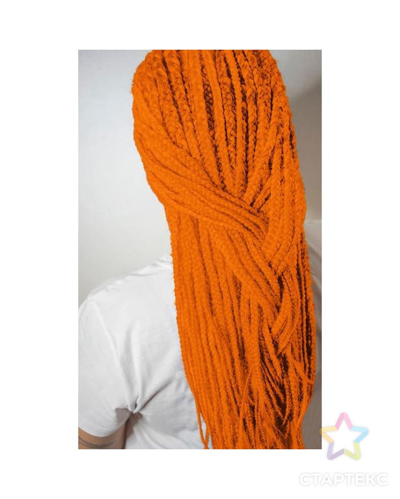 Афрокосы, 60 см, 15 прядей (CE), цвет оранжевый арт. СМЛ-140310-1-СМЛ0005267889 4