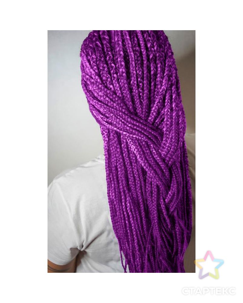 Афрокосы, 60 см, 15 прядей (CE), цвет фиолетовый арт. СМЛ-140314-1-СМЛ0005267893 4