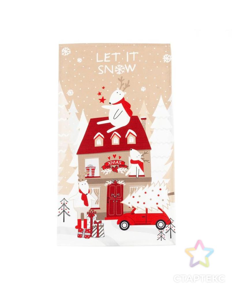 Набор подарочный "Let it snow" кух. полотенце, прихватка, силикон.форма арт. СМЛ-111200-1-СМЛ0005271288 3