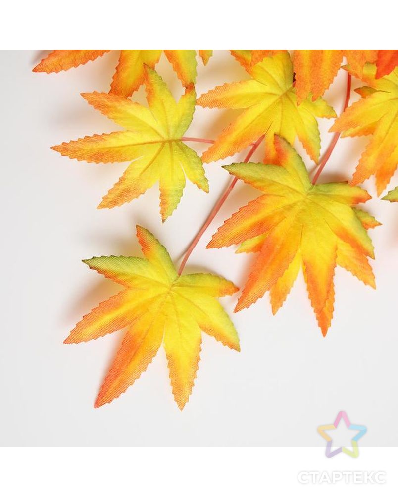 Декор «Листья на ветке» цвет зелёно-жёлто-оранжевый арт. СМЛ-115820-1-СМЛ0005274846 2