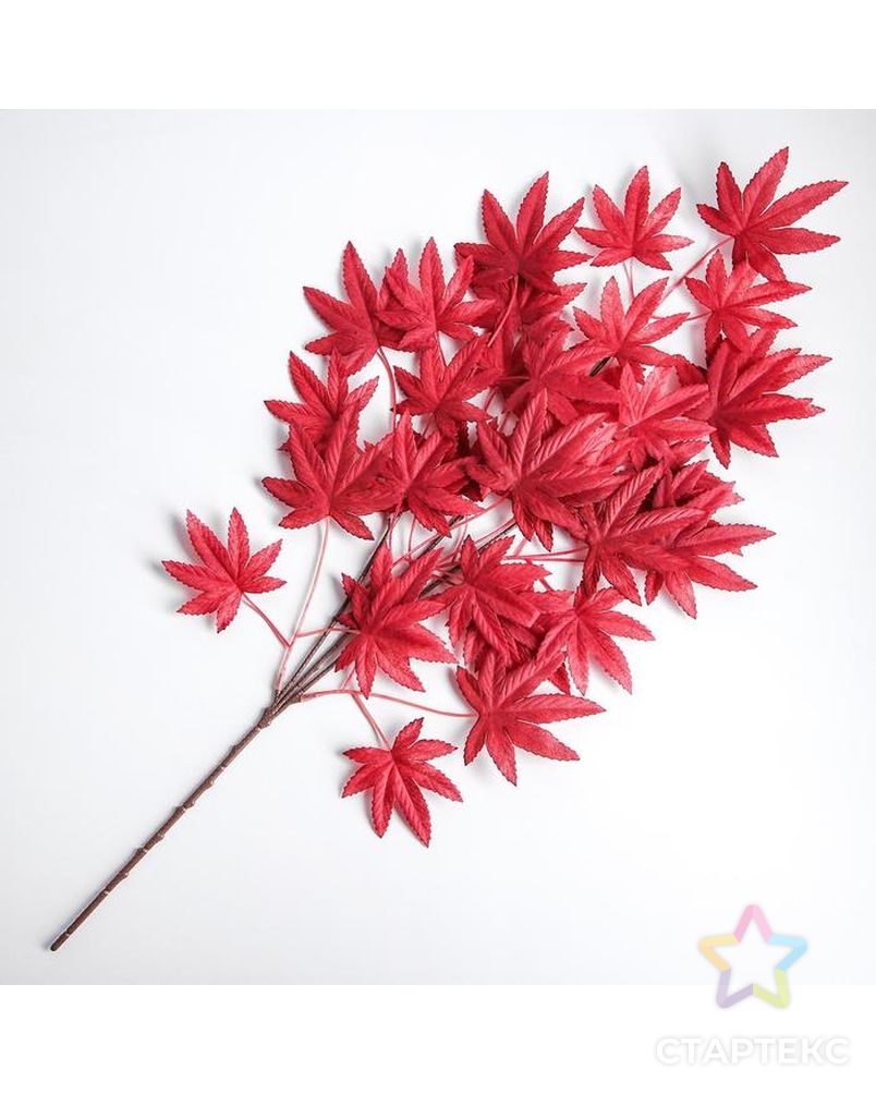 Декор «Листья на ветке» цвет бордовый арт. СМЛ-115821-1-СМЛ0005274847 1