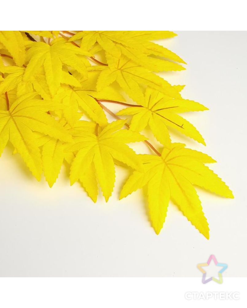 Декор "Листья на ветке", цвет желтый арт. СМЛ-124208-1-СМЛ0005274849 2