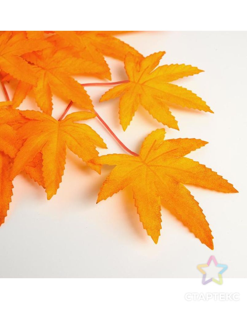 Декор "Листья на ветке", цвет оранжевый арт. СМЛ-124209-1-СМЛ0005274850 2