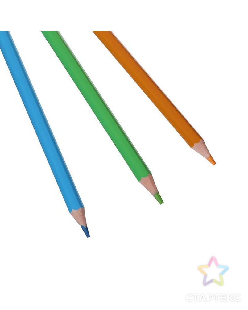 Цветные карандаши 24 цвета ZOO, пластиковые, шестигранные арт. СМЛ-177995-1-СМЛ0005274930 3