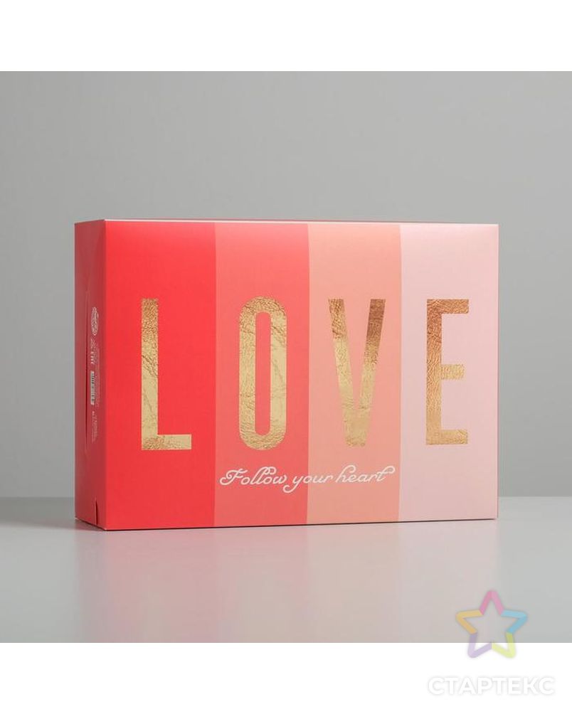 Коробка складная «Любовь», 22 × 30 × 10 см арт. СМЛ-116923-1-СМЛ0005276623 1